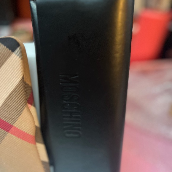 Burberry, moschino, and Tory Burch eye glass case bundle - Picture 4 of 7